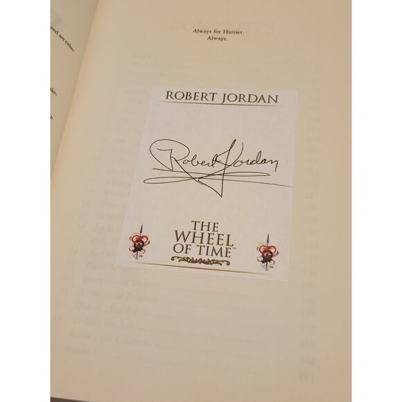 Winter's Heart Robert Jordan 1st Edition Signed Hardcover Book - Picture 10 of 10